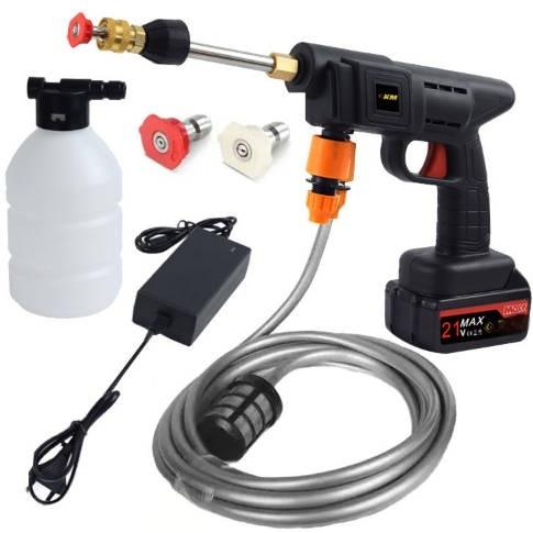 High Pressure Battery Powered Car Washer Machine Portable Car Wash Gun